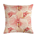 Axyaa Floral Bird Linen Pillowcase 45*45cm for Home Decor and Comfort