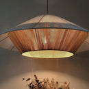 Axyaa Rattan Weave Chandelier LED Pendant Light for Home Decor & Dining Room