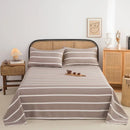 Axyaa Coarse Cloth Bed Sheet Queen Size Soft 100% Cotton Durable Breathable Naked Sleep