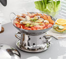 Axya Stainless Steel Alcohol Stove Hot Pot for Outdoors and Camping