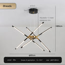 Axyaa Nordic Geometry LED Chandelier with Remote Control