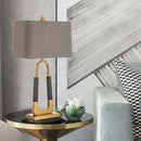 Axyaa Metal Luxe Bedside Lamp: Designer Living Room Decor