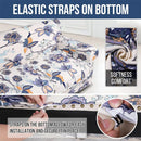 Elastic Vintage Flower Sofa Covers by Axyaa - Washable Furniture Protector