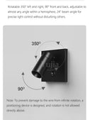 Axyaa LED Wall Sconce Lamp 3W Warm Light Adjustable Angle 350° Easy Install