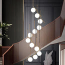 Axyaa Modern Simple Indoor LED Chandelier Ceiling Lamp for Living Room
