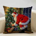 Axyaa Christmas Tree Santa Claus Cushion Cover 45x45cm