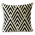 Axyaa Geometric Lines Monochrome Pattern Pillowcase for Stylish Décor