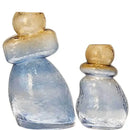 Axyaa Gourd Shape Gradient Glass Vase for Home Decor and Floral Arrangements