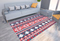 Axyaa Geometric Print Carpet for Boho Home Decor