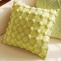 Axyaa Green Canvas Pillowcase 45X45: Luxury French Design for Living Room Sofa Decor