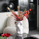 Axyaa Abstract Spike Vase Pot Set Aesthetic Room Decor Crafts Floral Arrangement