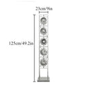 Axyaa Modern Chrome LED Floor Lamp for Elegant Home Decor