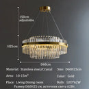 Axyaa Crystal Chandeliers for Modern Luxury Living & Dining Rooms