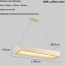 Axyaa Rectangle Pendant Lights: Minimalist Wabi Sabi Style for Dining Room, Coffee House, Bar