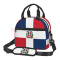 Axyaa Dominican Republic Flag Insulated Lunch Bag for Work, School, and Picnics