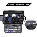 Axyaa Multi-Layer Makeup Organizer & Toiletries Bag - Large Capacity & Full Open