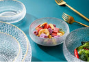 Axyaa Glass Salad Bowl Set for Elegant Dining and Serving