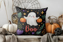 Cute Ghost Reading Book Cushion Cover for Sofa Bedroom Car by Axyaa