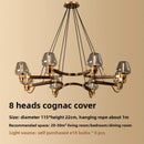 Axyaa European Retro Copper Pendant Light for Modern Dine & Living Room Decor
