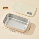 Axyaa Stainless Steel Lunch Box - Stackable Leak Proof Bento Container