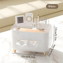 Axyaa Rectangular Tissue Box with Lid Storage Rack, Desktop Organizer for Home Office
