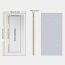 Axyaa LED Rectangular Bathroom Mirror with Colour Illumination and Antifog - Golden Frame