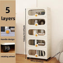 Axyaa Large Multi-Layer Storage Cabinet: Organize Clothes and Snacks efficiently