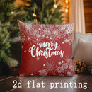 Axyaa Christmas Print Pillow Cover for Sofa, Bed, and Car