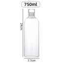 Axyaa Glass Water Bottle - Large Capacity, Multi-function, Portable, Sports Bottle