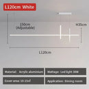 Axyaa LED Pendant Lamp: Minimalist Strip Chandelier for Dining Room, Kitchen, or Bar