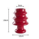 Axyaa Christmas Tree Ceramic Vase: Creative Xmas Table Decor, Floral Arrangement Aesthetic