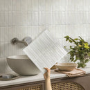 Axyaa 3D Tile Sticker Bathroom Wall Backsplash, Self-adhesive Water/Mold Resistant 30x30cm