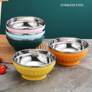 Axyaa 304 Stainless Steel Double-layer Heat Insulation Large Capacity Soup Bowl