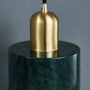 Axyaa White Marble LED Pendant Lights Gold Brass Vintage Hanging Lamp