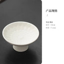 Axyaa White Ceramic Lace Fruit Plate Set