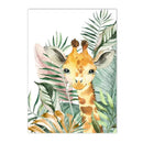Safari Animal Custom Name Wall Art Prints by Axyaa for Kids Room Decor