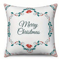 Christmas Floral Pattern Pillow Covers by Axyaa for Sofa, Bedroom, Car - Cushion Cover