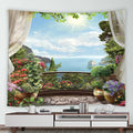 Tropical Ocean Hawaiian Landscape Tapestry for Axyaa Home Decor