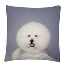 Axyaa Dog Art Print Polyester Cushion Cover for Home Sofa Car Decor