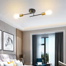 Axyaa Nordic Minimalist LED Ceiling Chandelier for Bedrooms Living Rooms