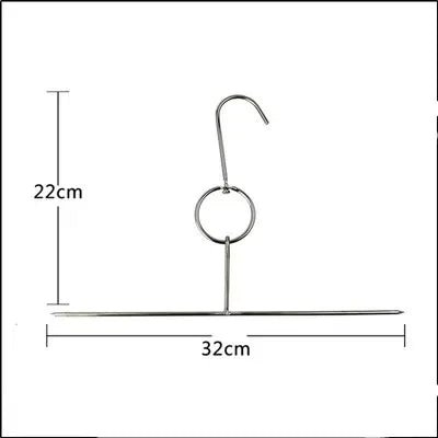 Axya Stainless Steel BBQ Roast Hook Rack Needle Set for Meat Chicken Beef Duck Suckling