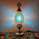 Axyaa Turkish Mosaic Table Lamp Vintage Art Deco Glass Bed Night Light