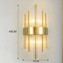 Axyaa Gold LED Wall Lamp: Luxury Indoor Lighting Sconce for Home Decor & Designer Spaces