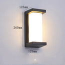 Axyaa LED Motion Sensor Outdoor Wall Lamp - Modern Garden Decoration