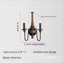 Rustic Wooden Wall Lamps by Axyaa for Home and Hospitality Lighting
