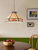 Axyaa Rattan Art Raffia Chandelier: Modern Japanese Style for Home Decoration