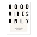 Nordic Whale Poster Good Vibes Only Art Print Axyaa Modern Living Room Decor