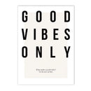 Nordic Whale Poster Good Vibes Only Art Print Axyaa Modern Living Room Decor