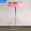 Axyaa Cream Wind Crystal LED Desk Lamp for Home Decoration in Bedroom & Living Room
