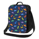 Axyaa Dino Insulated Lunch Bag - Portable Thermal Bento Tote for Kids, Boys, Girls